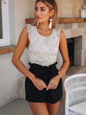 Hello Molly Champagne Glitter Bodysuit